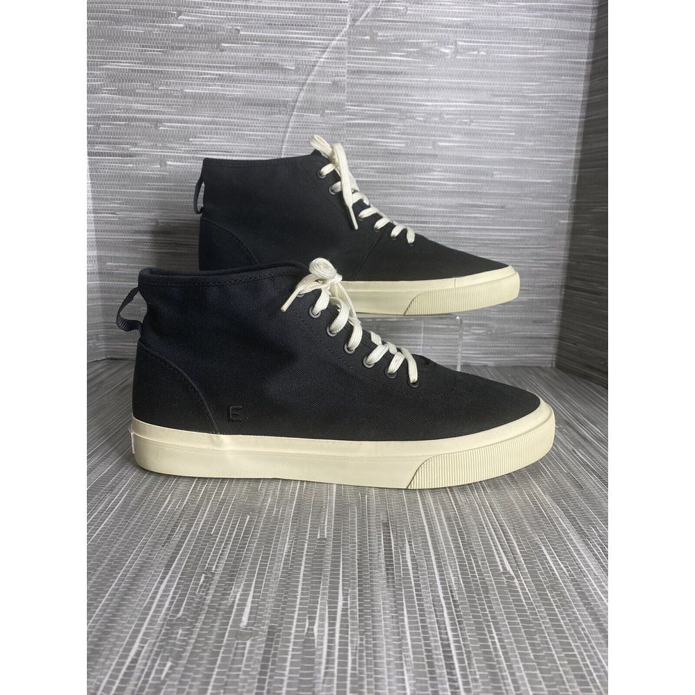 Everlane Unisex Canvas High Top Sneakers Black 9 PLMMID 0621 Size F 11 and M 9